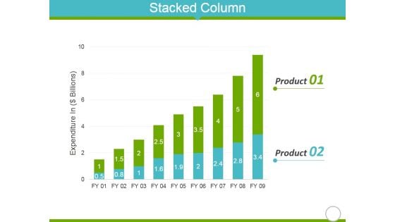 Stacked Column Ppt PowerPoint Presentation File Summary