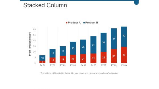 Stacked Column Ppt PowerPoint Presentation Icon Samples