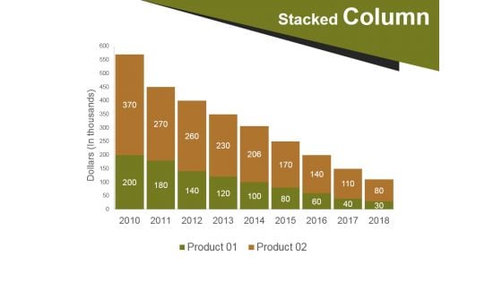 Stacked Column Ppt PowerPoint Presentation Layouts Guidelines