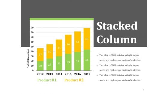 Stacked Column Ppt PowerPoint Presentation Pictures Sample