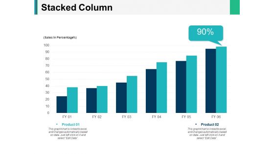 Stacked Column Ppt PowerPoint Presentation Visual Aids Backgrounds