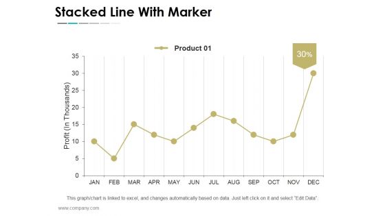 Stacked Line With Marker Ppt PowerPoint Presentation Icon Format