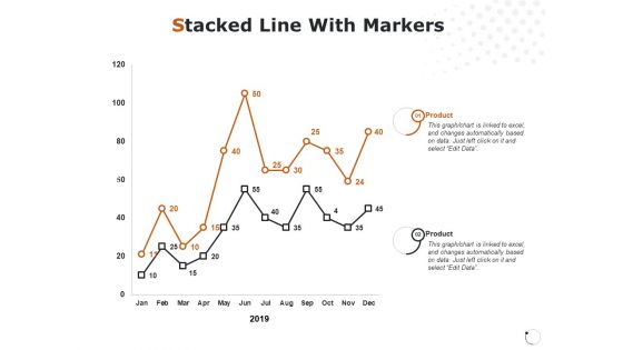 Stacked Line With Markers Ppt PowerPoint Presentation Gallery Template