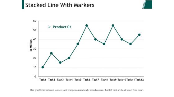 Stacked Line With Markers Ppt PowerPoint Presentation Inspiration Example Topics