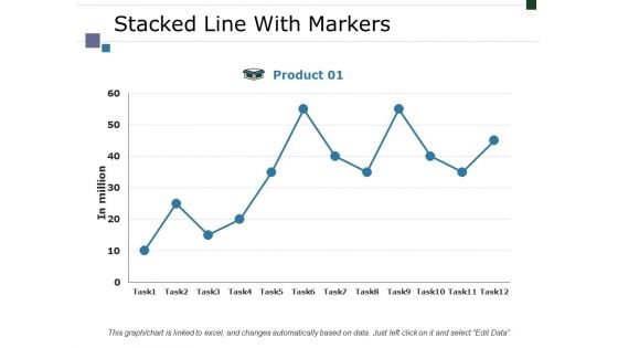 Stacked Line With Markers Ppt PowerPoint Presentation Layouts Display