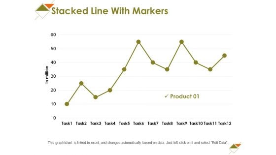 Stacked Line With Markers Ppt PowerPoint Presentation Model Graphic Images