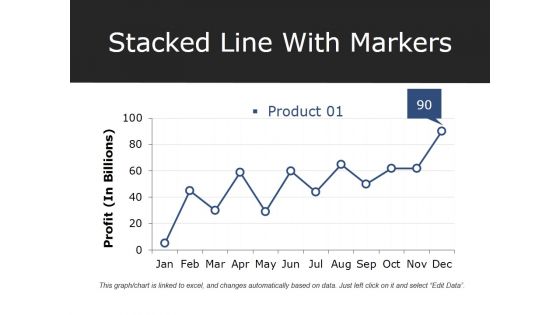 Stacked Line With Markers Ppt PowerPoint Presentation Professional Deck