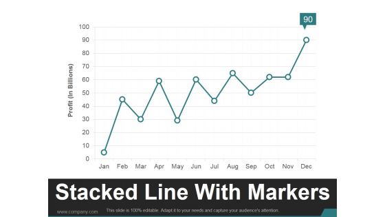 Stacked Line With Markers Ppt PowerPoint Presentation Sample