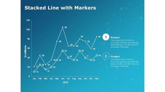 Stacked Line With Markers Ppt PowerPoint Presentation Show Design Ideas