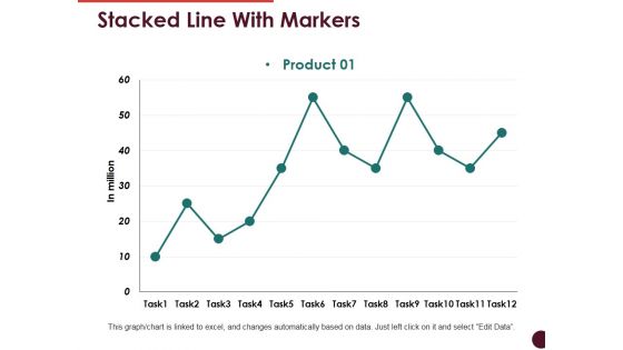 Stacked Line With Markers Ppt PowerPoint Presentation Show Templates