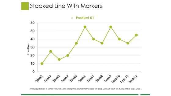 Stacked Line With Markers Ppt PowerPoint Presentation Slide Download