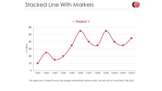 Stacked Line With Markers Ppt PowerPoint Presentation Slides Demonstration