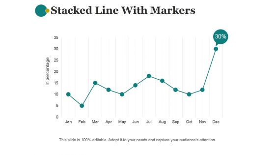 Stacked Line With Markers Template 1 Ppt PowerPoint Presentation Portfolio