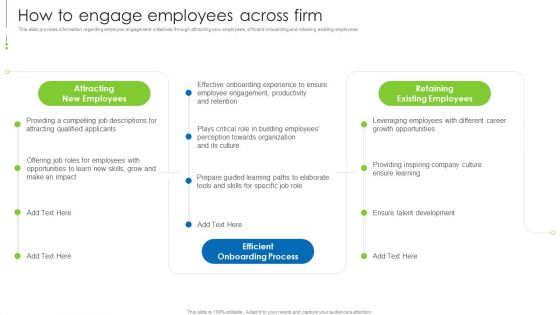 Staff Awareness Playbook How To Engage Employees Across Firm Slides PDF