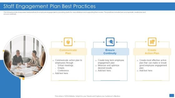 Staff Engagement Plan Best Practices Pictures PDF