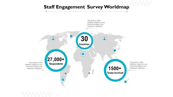 Staff Engagement Survey Worldmap Ppt PowerPoint Presentation File Slide PDF