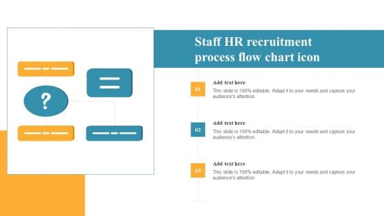 Staff HR Recruitment Process Flow Chart Icon Slides PDF