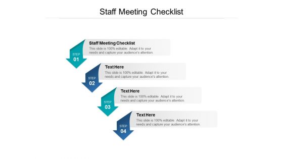 Staff Meeting Checklist Ppt PowerPoint Presentation Slides Aids Cpb