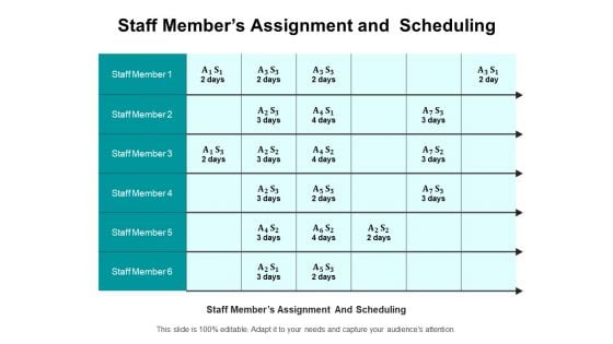 Staff Members Assignment And Scheduling Ppt PowerPoint Presentation File Grid PDF