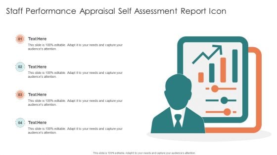 Staff Performance Appraisal Self Assessment Report Icon Infographics PDF