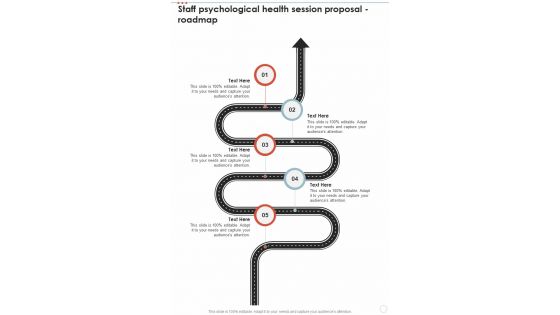Staff Psychological Health Session Proposal Roadmap One Pager Sample Example Document
