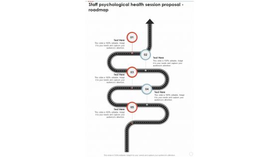 Staff Psychological Health Session Proposal Roadmap One Pager Sample Example Document Staff Psychological Health Session Proposal Roadmap One Pager Sample Example Document