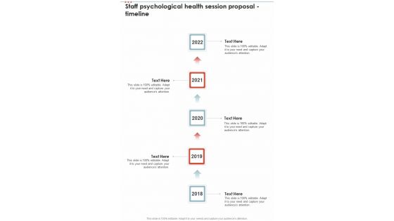 Staff Psychological Health Session Proposal Timeline One Pager Sample Example Document
