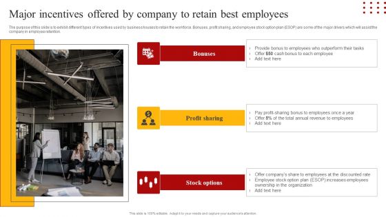 Staff Retention Techniques To Minimize Hiring Expenses Major Incentives Offered By Company To Retain Best Information PDF