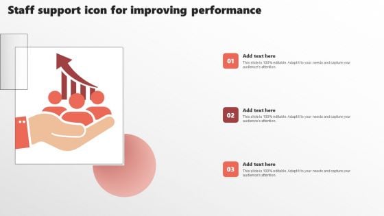 Staff Support Icon For Improving Performance Summary PDF