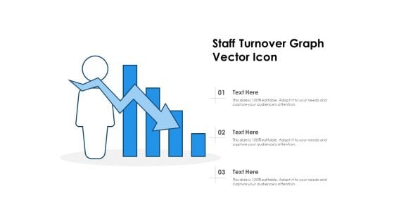 Staff Turnover Graph Vector Icon Ppt PowerPoint Presentation Icon Background Images PDF