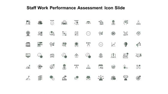 Staff Work Performance Assessment Icon Slide Social Ppt PowerPoint Presentation Styles Portrait