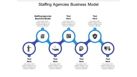 Staffing Agencies Business Model Ppt PowerPoint Presentation Inspiration Smartart Cpb Pdf