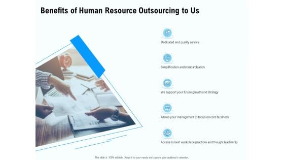 Staffing Offshoring Proposal Benefits Of Human Resource Outsourcing To Us Infographics PDF