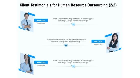 Staffing Offshoring Proposal Client Testimonials For Human Resource Outsourcing Teamwork Themes PDF