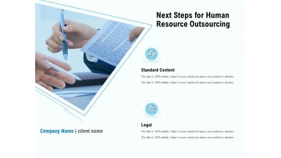 Staffing Offshoring Proposal Next Steps For Human Resource Outsourcing Formats PDF