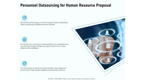 Staffing Offshoring Proposal Personnel Outsourcing For Human Resource Proposal Mockup PDF