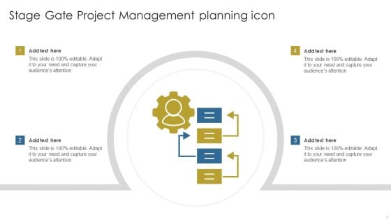 Stage Gate Project Management Planning Icon Ppt Show Pictures PDF