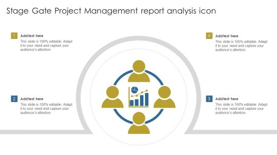Stage Gate Project Management Report Analysis Icon Ppt Infographic Template Layout PDF