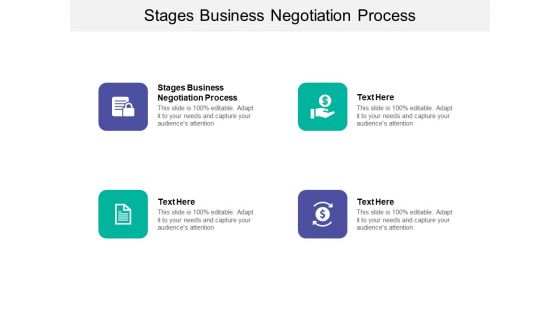 Stages Business Negotiation Process Ppt PowerPoint Presentation Background Image Cpb