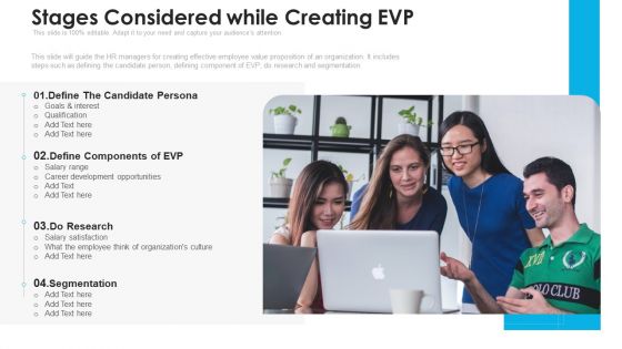 Stages Considered While Creating EVP Ppt PowerPoint Presentation File Introduction PDF