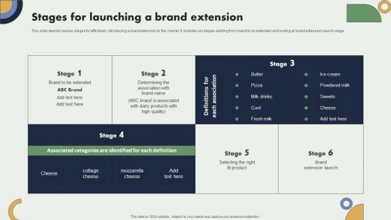 Stages For Launching A Brand Extension Brand Expansion Plan Template PDF