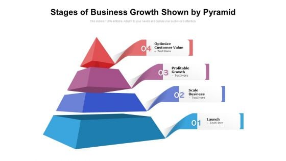 Stages Of Business Growth Shown By Pyramid Ppt PowerPoint Presentation File Influencers PDF