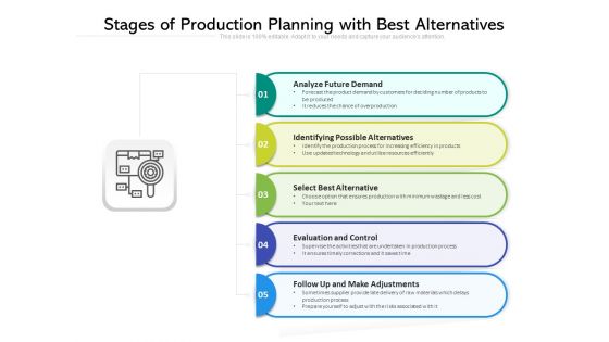 Stages Of Production Planning With Best Alternatives Ppt PowerPoint Presentation Gallery Example PDF Stages Of Production Planning With Best Alternatives Ppt PowerPoint Presentation Gallery Example PDF