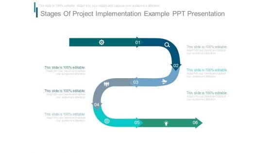 Stages Of Project Implementation Example Ppt Presentation