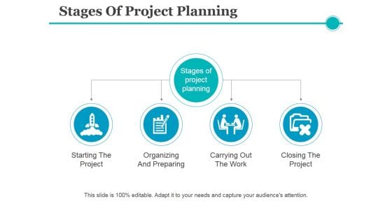 Stages Of Project Planning Ppt PowerPoint Presentation File Topics