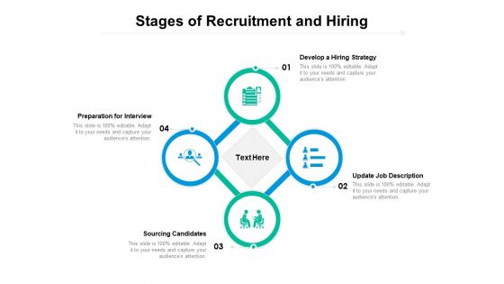 Stages Of Recruitment And Hiring Ppt PowerPoint Presentation Icon Styles PDF