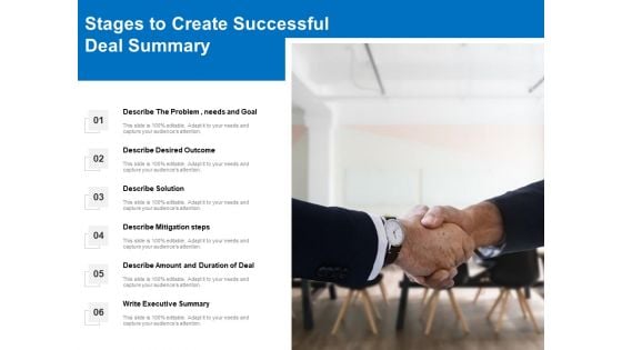 Stages To Create Successful Deal Summary Ppt PowerPoint Presentation Gallery Graphics Example PDF Stages To Create Successful Deal Summary Ppt PowerPoint Presentation Gallery Graphics Example PDF