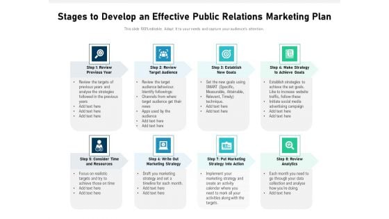 Stages To Develop An Effective Public Relations Marketing Plan Ppt PowerPoint Presentation Inspiration Ideas PDF Stages To Develop An Effective Public Relations Marketing Plan Ppt PowerPoint Presentation Inspiration Ideas PDF