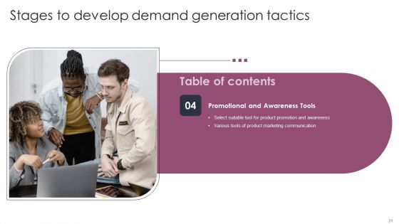 Stages To Develop Demand Generation Tactics Ppt PowerPoint Presentation Complete Deck With Slides