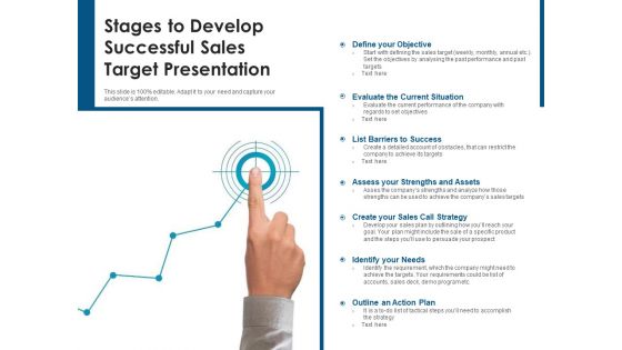 Stages To Develop Successful Sales Target Presentation Ppt PowerPoint Presentation Icon Backgrounds PDF
